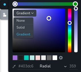 Background Color Type Dropdown