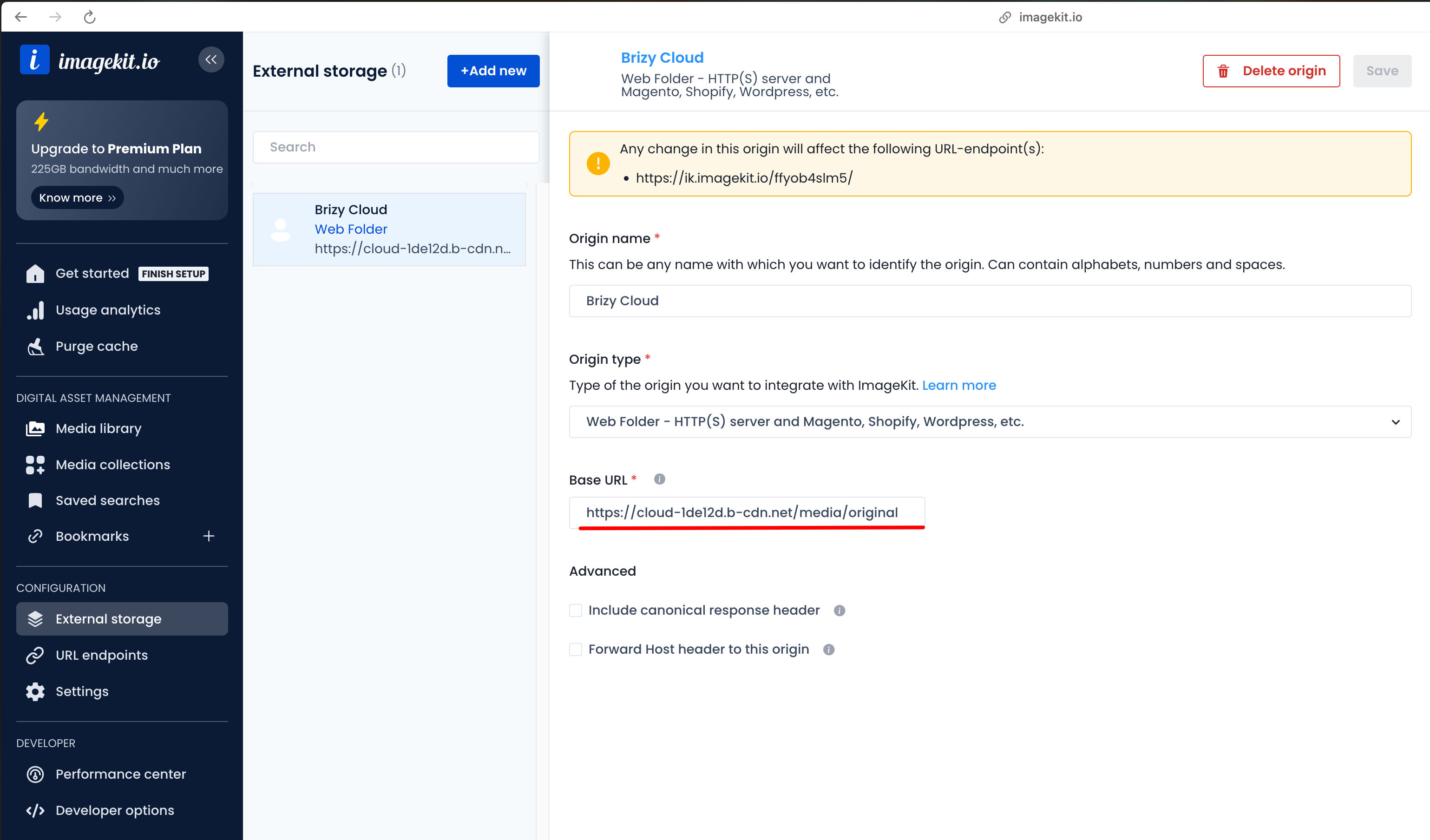 ImageKit Configuration